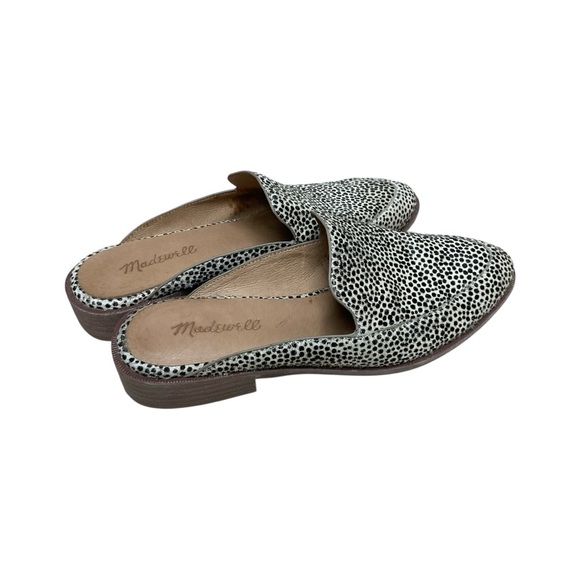 Madewell The Frances Loafer Mule in Spotted Calf Hair Sz classic